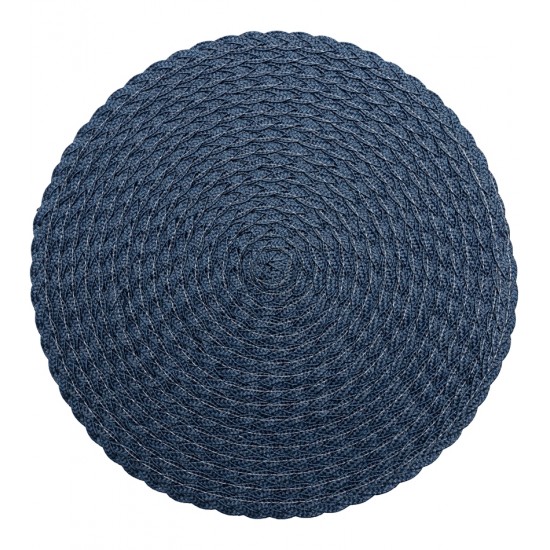 Lugar Americano 38cm Leaf Azul Escuro